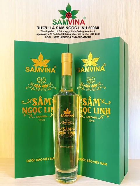 Rượu Lá Sâm Ngọc Linh 500ml