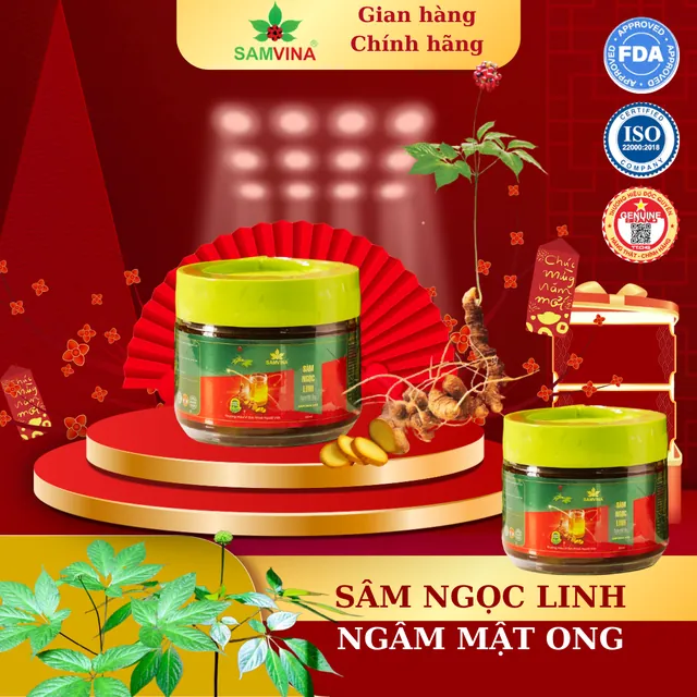 Sâm Ngọc Linh Ngâm Mật Ong 250ml