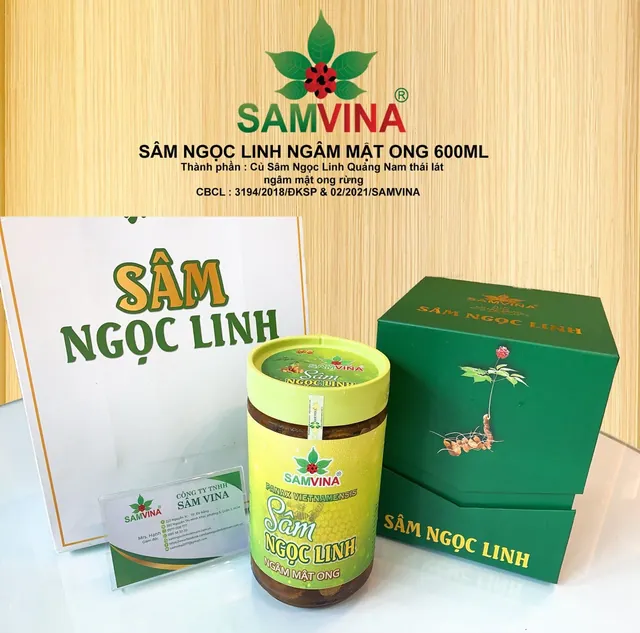 Sâm Ngọc Linh Ngâm Mật Ong 600ml — ảnh 2